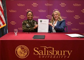 Salisbury University and Maryland Army National Guard Sign Educational Partnership Agreement