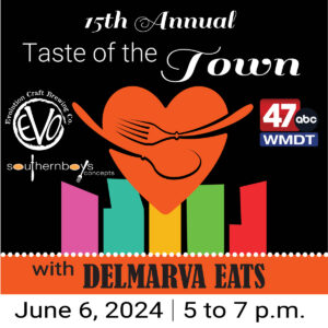 flyer for the taste of town event in Salisbury, MD