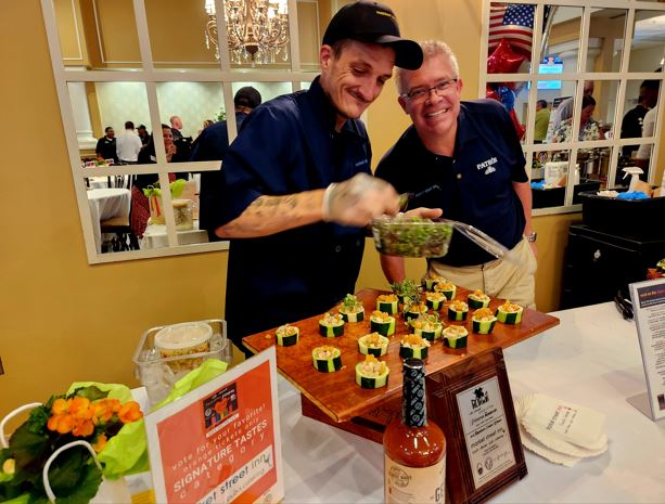 Market Street Inn offered guests a cool, refreshing Seafood Ceviche Cucumber Cup.