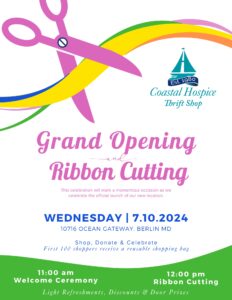 Coastal Hospice Thrift Shop Grand Opening & Ribbon Cutting - SBJ