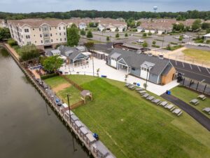 Aerial image of the freemen arts center