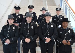 Group of recent graduates from the police academy