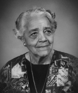 A portrait of Dorothy Vaughan, a mathematician, computer programmer, and NASA’s first Black manager.