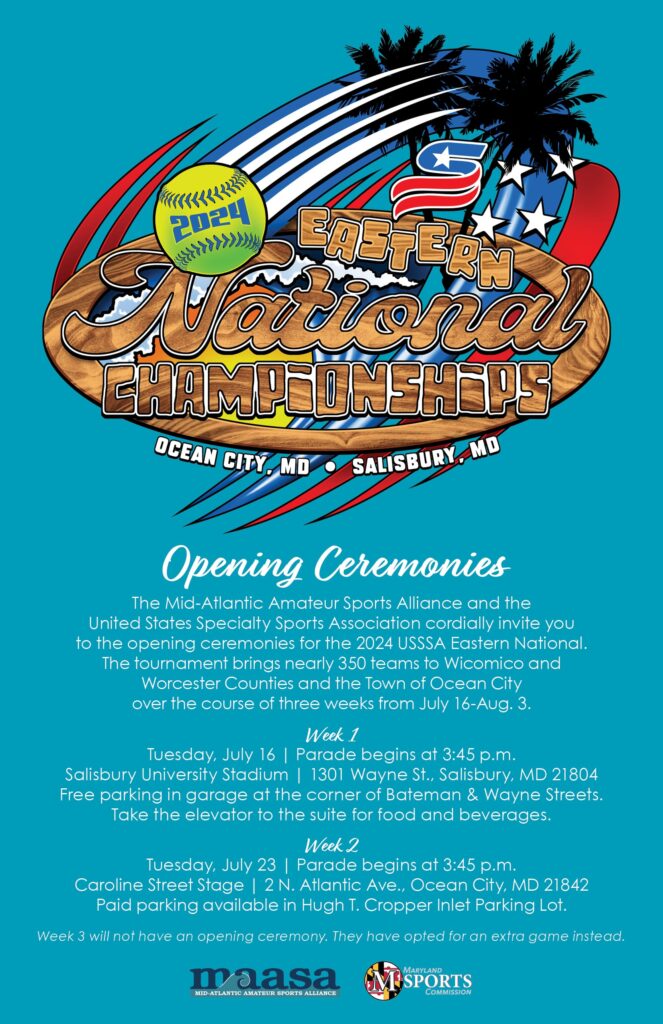 Flyer for the USSSA opening ceremony 