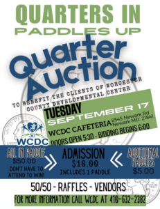 flyer for the first quarter auction