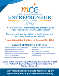 MCE Entrepreneur of the Year Nominations are Open - Press Release