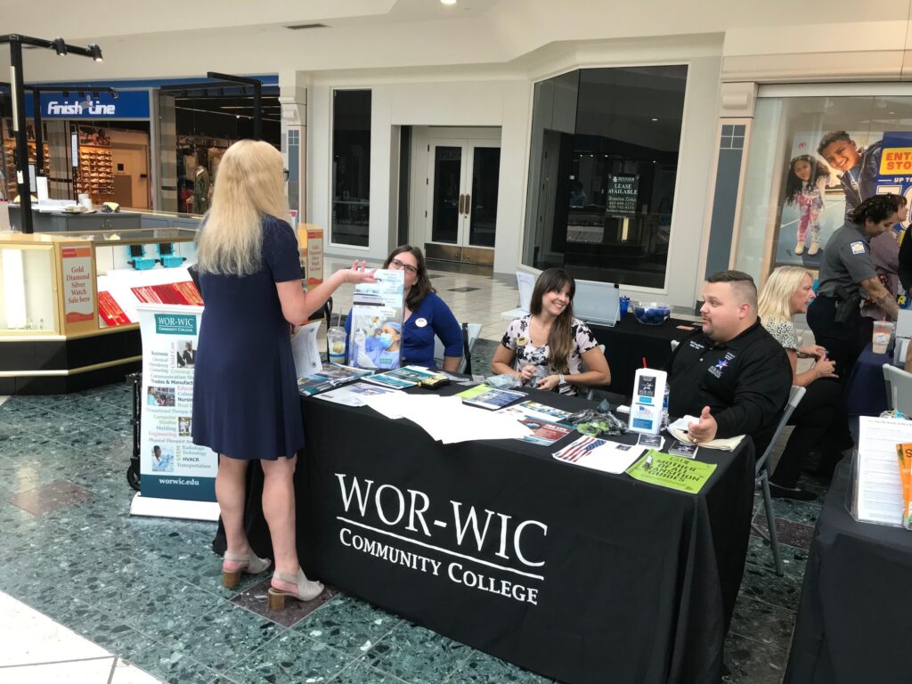 Wor-Wic at a job fair