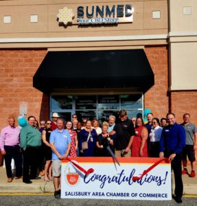 Ribbon cutting celebration for Sunmend in Salisbury, MD