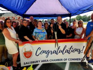 Ribbon Cutting for a business in Salisbury