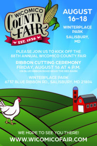 Flyer for Wicomico County Fair ribbon cutting