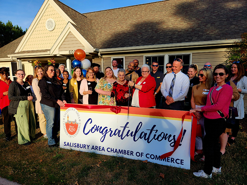 Commonwealth Senior Living ribbon cutting celebrating their independent living cottages expansion and their new Clubhouse.