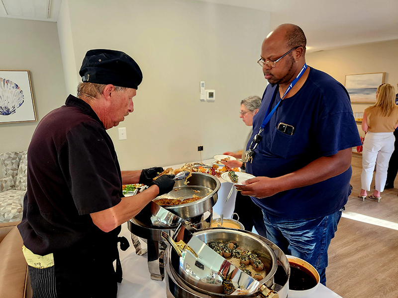 Commonwealth Senior Living Buffet Table