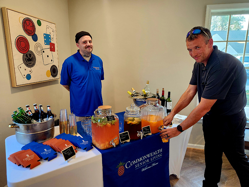 Commonwealth Senior Living Event Drink Table