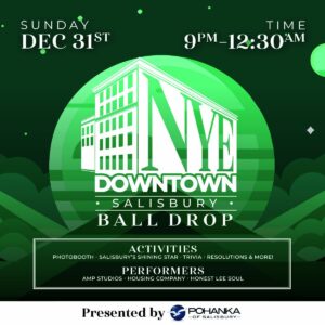 2024 NYE Ball drop in Salisbury Flyer