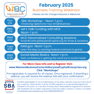 MCE business trainings February 2025