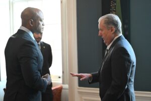 Maryland Governor Wes Moore and SACC President & CEO Bill Chambers