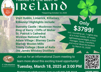 The SACC and CI Destinations Invite You to Explore the Best of Ireland!