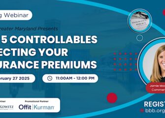 Upcoming Webinar: Top 5 Controllables Affecting Your Insurance Premiums