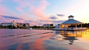 CHESA_P247 Choptank River Breakwater Pavilion Sunset