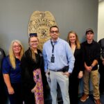 US TASC staff L-R, Jenson Shorter, Sheila Brittingham, MaKenna Shorter, Chief Evan Avnet, Tiffany Schooley, Isaiah Schooley and David Adams