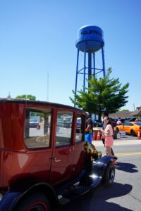 Old Car and water tower