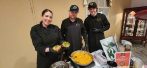 Chef Jenna Howard of Evolution Craft Brewing shows off her Siren's Catch Pasta