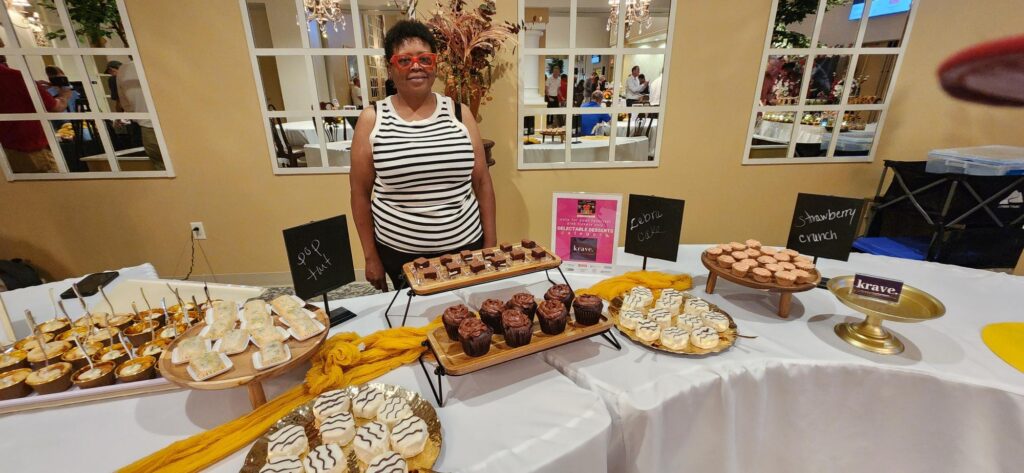 Krave A Gluten Free Shoppe won Delectable Desserts Category with a scrumptious variety of brownies, cupcakes, cakes and pop tarts