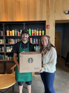 Starbucks Donation to BBBSES Starbucks Donation to BBBSES
