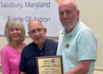 The Rotary Club of Salisbury Honors a Club Member