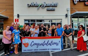 Ribbon cutting at Arlo Scarlett Salon
