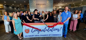 Ribbon Cutting celebrating Downtown Bridal's 5th anniversary at their new location at Oak Ridge Commons in Salisbury, MD-2