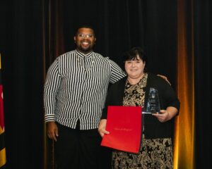 Delmarva Power presented the Non-Profit Organization of the Year Award to Ann Lovely, accepting on behalf Coastal Hospice.