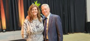 Dr. Christy Weer, Dean of the Perdue School of Business at Salisbury University, presented David Ryan, Executive Director of the