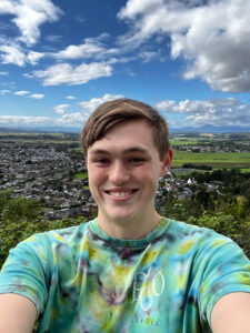 A boy taking a selfie