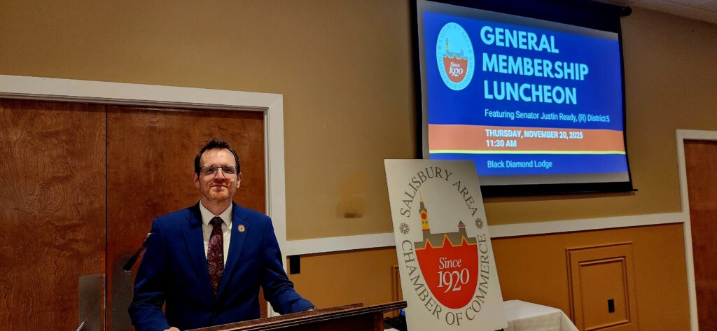 Senator Justin Ready was the featured speaker at the November General Membership Luncheon-min