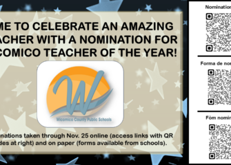 Give Thanks for a Favorite Teacher with a Nomination for Wicomico Teacher of the Year!
