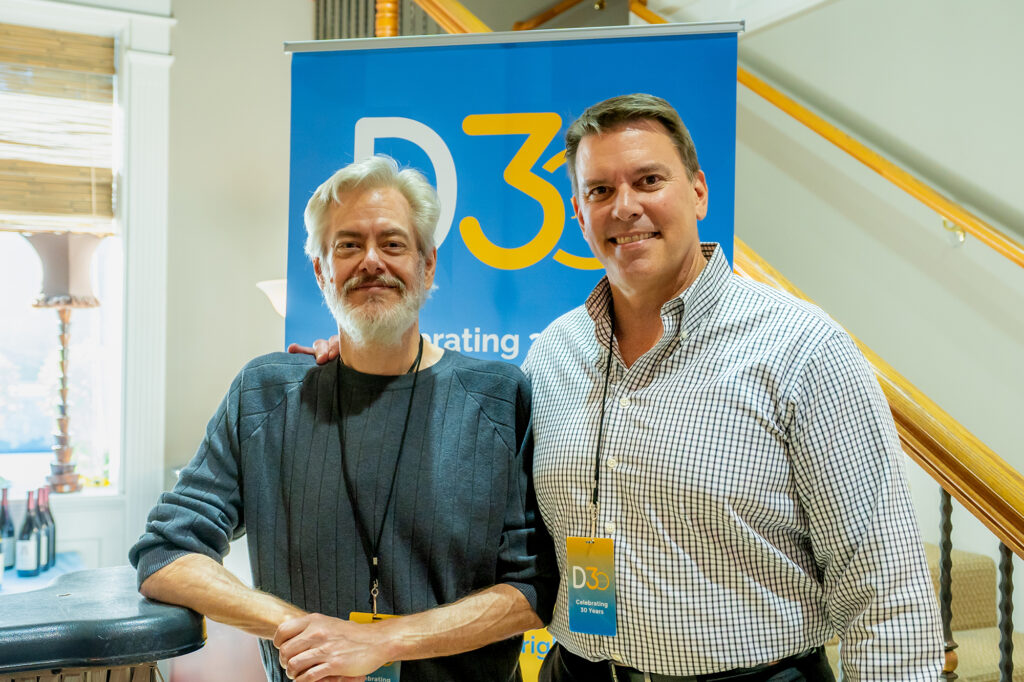 John Gehrig and Steve Mumford at D3's 30th Anniversary