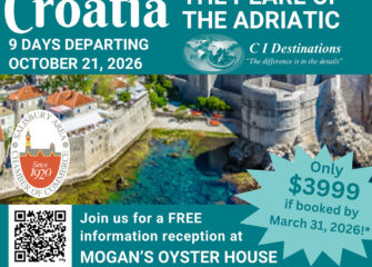 Travel to Croatia in 2026 with the SACC!