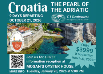 Travel to Croatia in 2026 with the SACC!