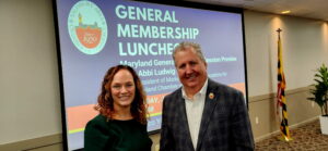 Abbi Ludwig and Bill Chambers, Salisbury Area Chamber of Commerce (1)