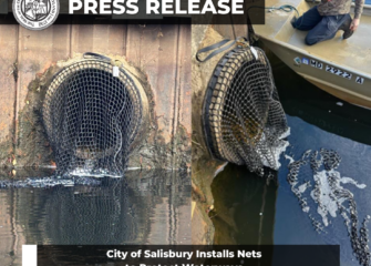 City of Salisbury Installs Nets to Protect Waterways