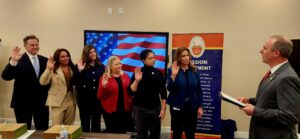 Voting Council members sworn in included Jay Bosley, Sandy Fitzgerald-Angello, Dr. Christy Weer, Stephanie Willey, Dr. Heidi Anderson, and Andrea Staub