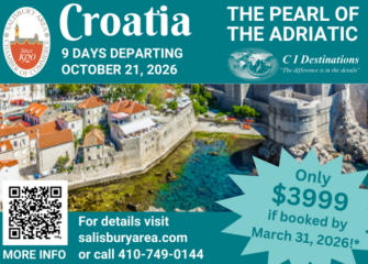 Travel to Croatia in 2026 with the SACC!