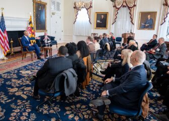 Governor Wes Moore Engages Maryland Chamber Leaders in State House Fireside Chat