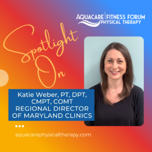 Text that reads Spotlight On and an image of a woman with brown short hair.