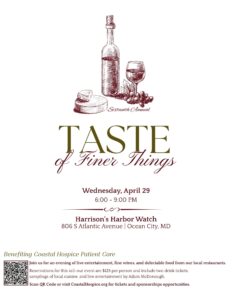 Flyer for Taste of Finer Things