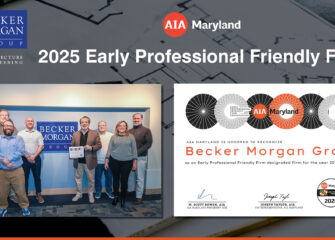 Becker Morgan Group Recognized as an Early Professional Friendly Firm by AIA Maryland