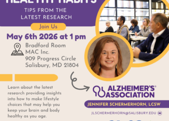 MAC and the Alzheimer’s Association to Host “Building Brain Healthy Habits” Educational Event on May 6th, 2026