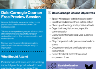 Back by Popular Demand: Dale Carnegie Course® Coming to Salisbury