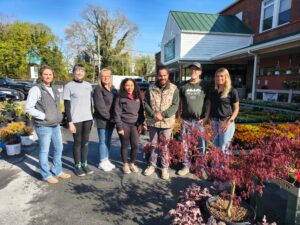 group-smiling-outside
